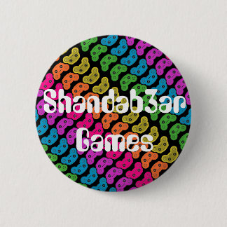 Badge Rond 5 Cm Bouton de jeux de Shandab3ar
