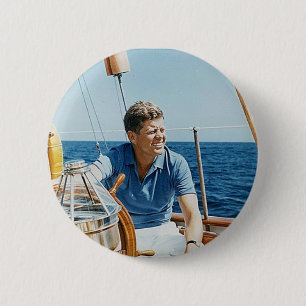 Badge Rond 5 Cm Bouton de JFK
