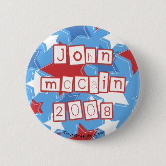Badge Rond 5 Cm Bouton de John McCain 2008