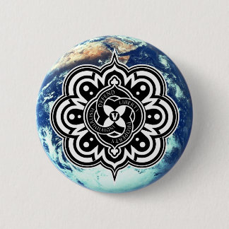 Badge Rond 5 Cm Bouton de joint du monde de Voluntaryist
