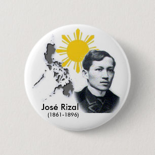 Badge Rond 5 Cm Bouton de Jose Rizal