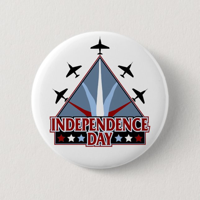 Badge Rond 5 Cm Bouton de Jour de la Déclaration d'Indépendance (Devant)