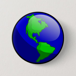 Badge Rond 5 Cm Bouton de jour de la terre