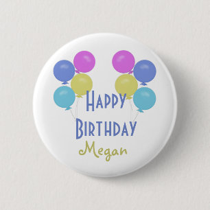 Badge Rond 5 Cm Bouton de joyeux anniversaire
