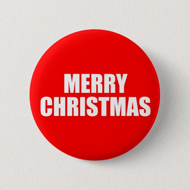 Badge Rond 5 Cm Bouton de Joyeux Noël (Devant)