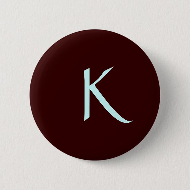 Badge Rond 5 Cm Bouton de K (Devant)
