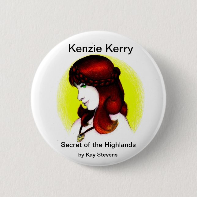 Badge Rond 5 Cm Bouton de Kenzie Kerry (Devant)