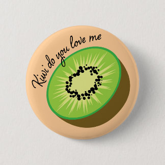 Badge Rond 5 Cm Bouton de kiwi