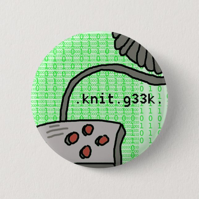 Badge Rond 5 Cm bouton de .knit.g33k (Devant)