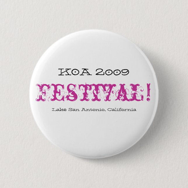 Badge Rond 5 Cm Bouton de KOA 2009 (Devant)