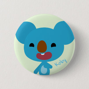 Badge Rond 5 Cm Bouton de koala de Qkids Koby