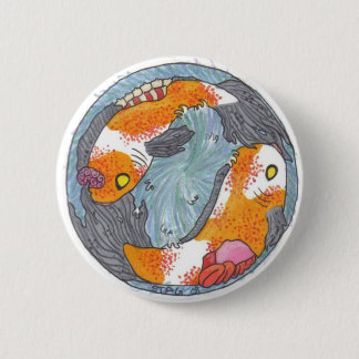 Badge Rond 5 Cm Bouton de Koi de zombi