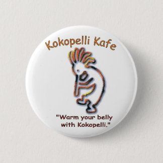 Badge Rond 5 Cm Bouton de Kokopelli Kafe