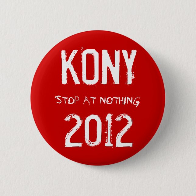 Badge Rond 5 Cm Bouton de Kony 2012 (Devant)