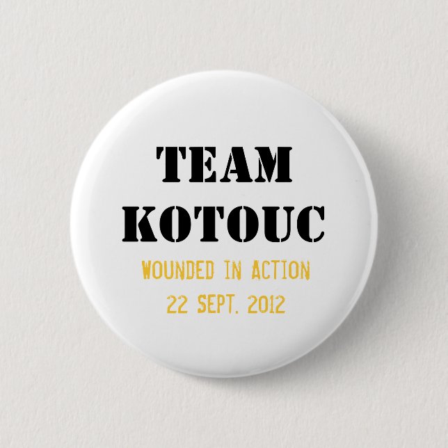 Badge Rond 5 Cm Bouton de Kotouc d'équipe (Devant)