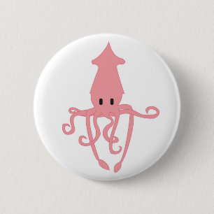 Badge Rond 5 Cm Bouton de Kraken