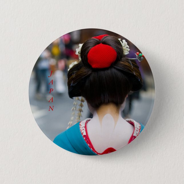 Badge Rond 5 Cm Bouton de Kyoto (Devant)