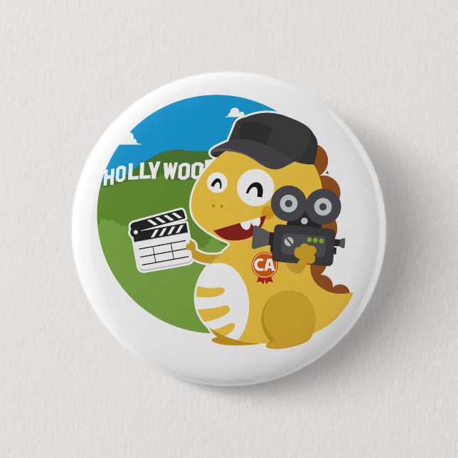 Badge Rond 5 Cm Bouton de la Californie VIPKID (Devant)