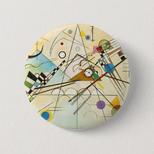 Badge Rond 5 Cm Bouton de la composition VIII en Kandinsky