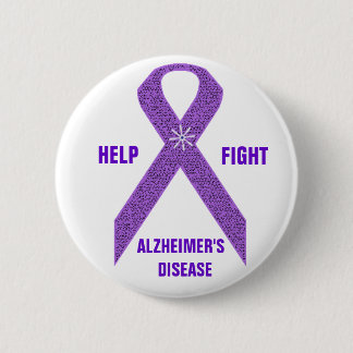 Badge Rond 5 Cm Bouton de la conscience d'Alzheimer