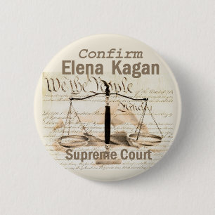 Badge Rond 5 Cm Bouton de la Cour suprême Elena Kagan