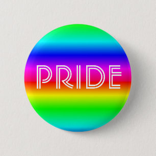 Badge Rond 5 Cm Bouton de la fierté LGBTQIA d'arc-en-ciel