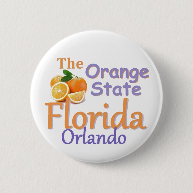 Badge Rond 5 Cm Bouton de la FLORIDE (Devant)