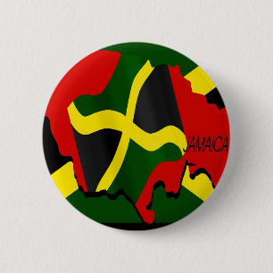 Badge Rond 5 Cm Bouton de la Jamaïque