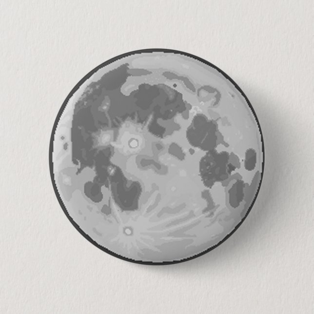 Badge Rond 5 Cm Bouton de la lune Pix-SOLÉNOÏDE (Devant)
