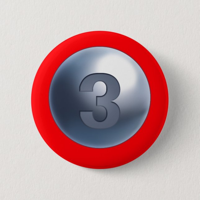 Badge Rond 5 Cm Bouton de la mère 3 de soutien (Devant)