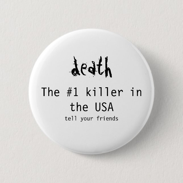 Badge Rond 5 Cm Bouton de la mort (Devant)