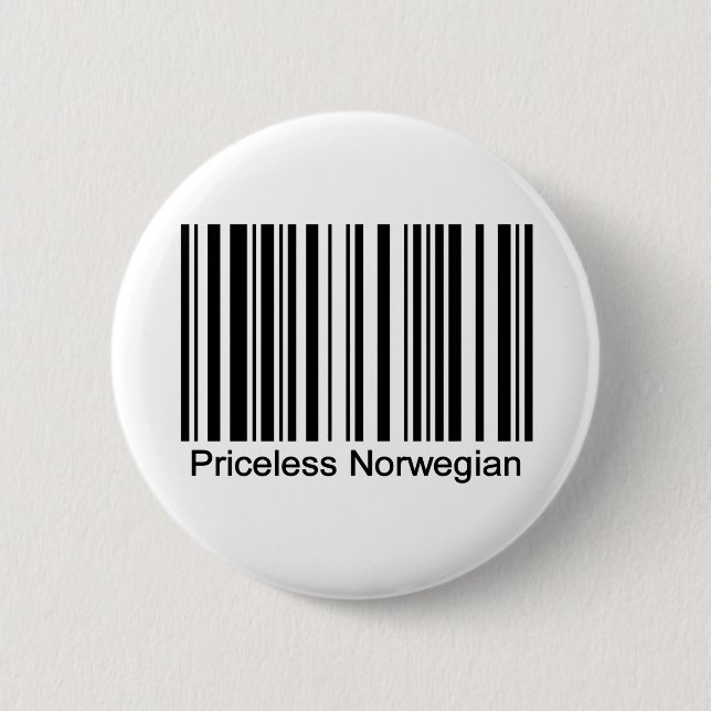 Badge Rond 5 Cm Bouton de la Norvège (Devant)