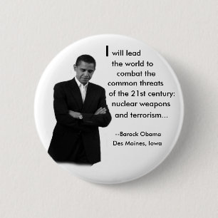 Badge Rond 5 Cm Bouton de la parole d'Obama