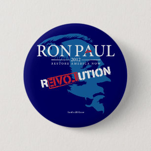 Badge Rond 5 Cm Bouton de la révolution 2012 de Ron Paul