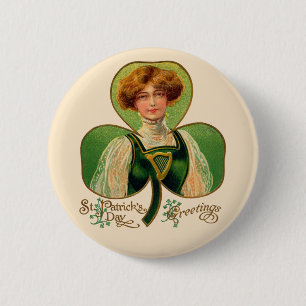 Badge Rond 5 Cm Bouton de la Saint Patrick de la classe irlandaise