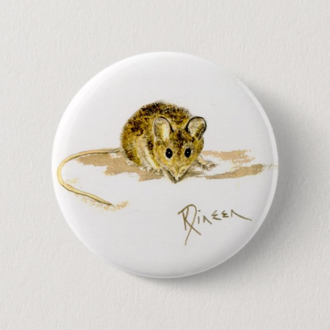 Badge Rond 5 Cm Bouton de la souris (Devant)