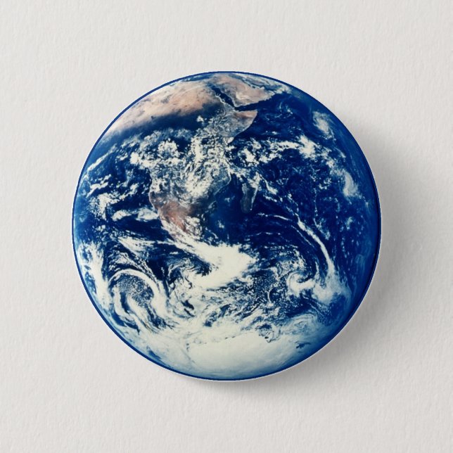Badge Rond 5 Cm Bouton de la terre (Devant)
