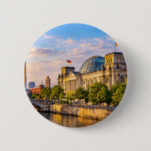 Badge Rond 5 Cm Bouton de la vue panoramique de Berlin Allemagne V