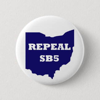 Badge Rond 5 Cm Bouton de l'abrogation SB5 - bleu