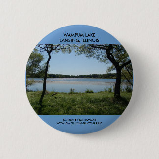 BADGE ROND 5 CM BOUTON DE LAC DE WAMPUM
