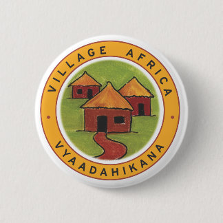 Badge Rond 5 Cm Bouton de l'Afrique de village