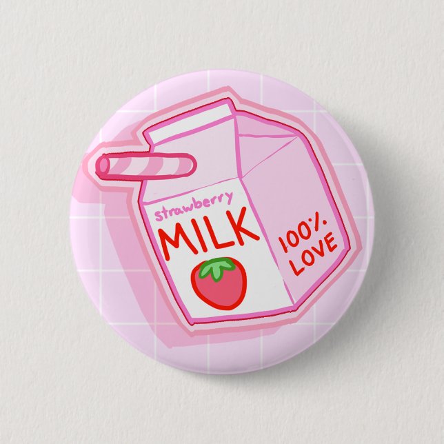 Badge Rond 5 Cm Bouton de lait (Devant)