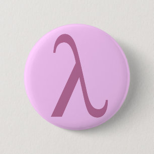 Badge Rond 5 Cm Bouton de lambda