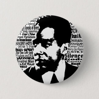 Badge Rond 5 Cm Bouton de Langston Hughes