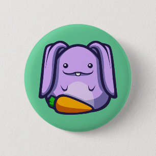 Badge Rond 5 Cm Bouton de lapin de chabots
