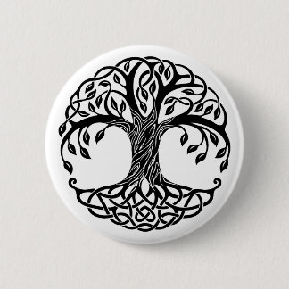 Badge Rond 5 Cm bouton de l'arbre celtique