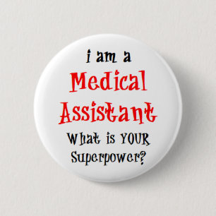 Badge Rond 5 Cm bouton de l'assistant médical