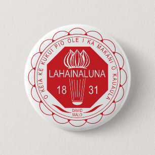 Badge Rond 5 Cm Bouton de l'école secondaire de Lahainaluna