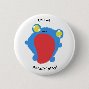 Badge Rond 5 Cm Bouton de lecture parallèle