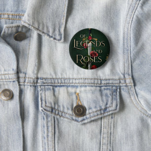 Badge Rond 5 Cm Bouton de légendes et de Roses